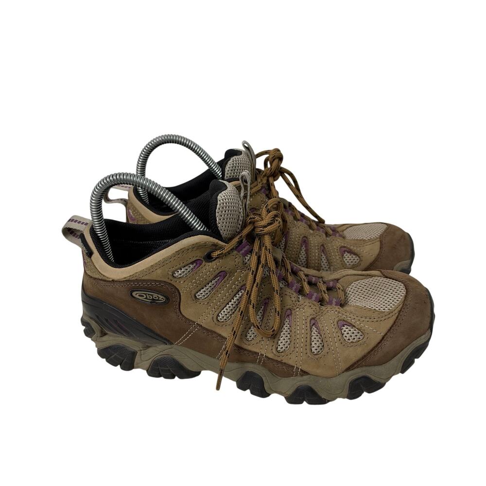 Oboz Sawtooth Low Shoes Women's Size 9.5 Brown Waterproof B-Dry Hiking Trail